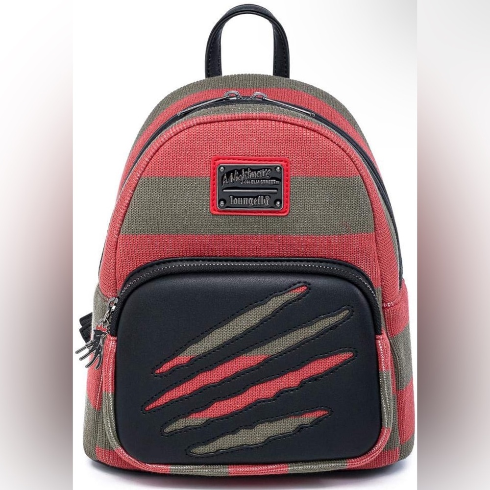 NWT Loungefly Freddy Krueger Sweater Mini Backpack